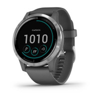 vívoactive 4, Shadow Grey with Silver Hardware - 010-02174-04 - Garmin